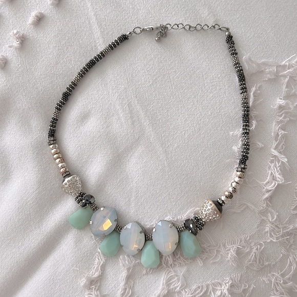 Silver statement necklace from anthropologie - Picture 4 of 5